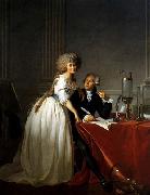 Jacques-Louis  David Portrait of Antoine-Laurent and Marie-Anne Lavoisier painting